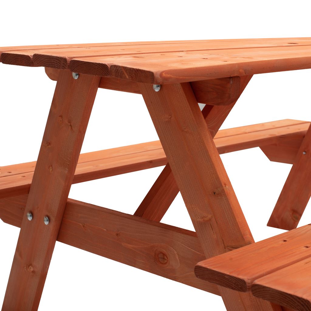 Dětské dřevěné posezení lavice a stůl NEW BABY 118 x 90 cm - 2