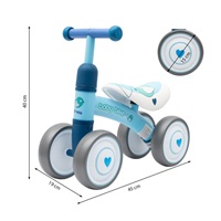 Dětské odrážedlo Baby Mix Baby Bike Fruit blue