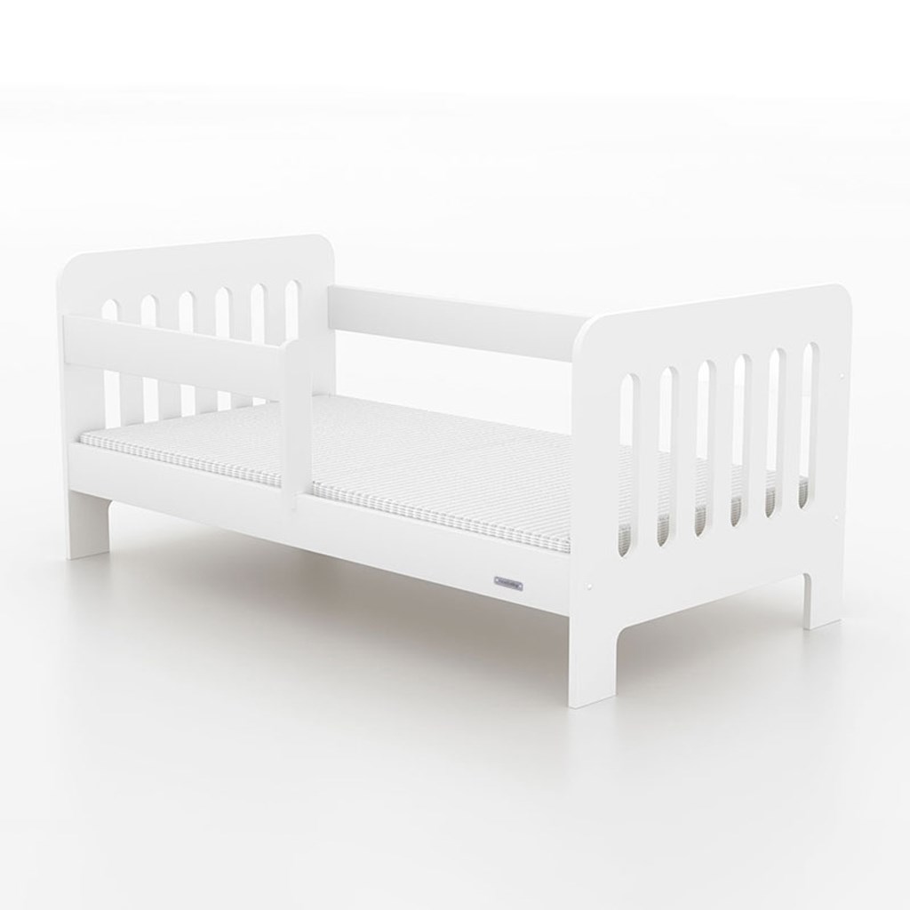 Dětská postel se zábranou New Baby ERIK 140x70 cm bílá
