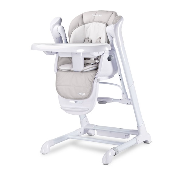 Dětská jídelní židlička 2v1 Caretero Indigo light grey