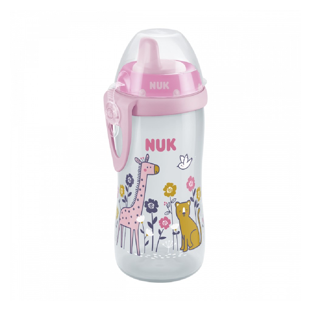 Dětská láhev NUK Kiddy Cup 300 ml růžová