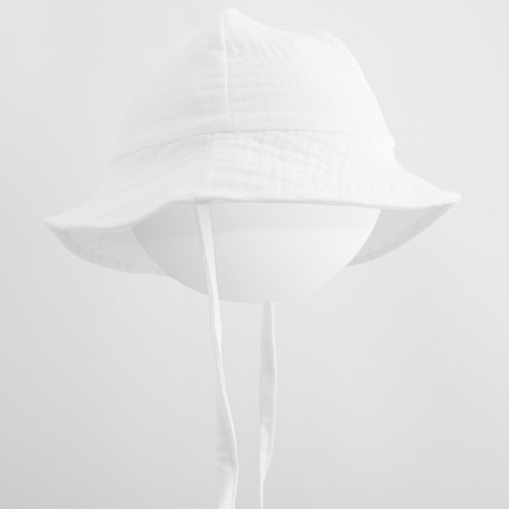 Kojenecký mušelínový klobouček Elizabeth 68