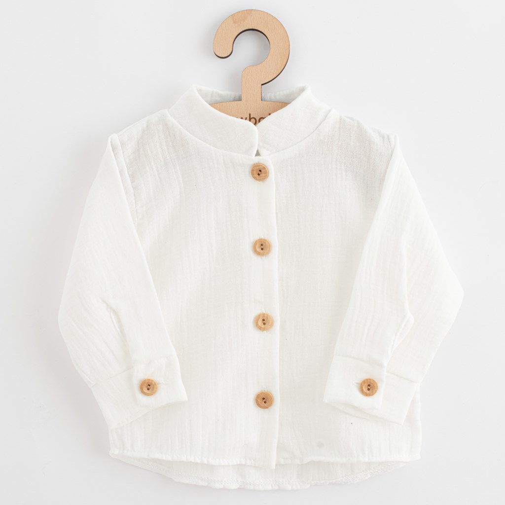 Kojenecká mušelínová košile New Baby Soft dress béžová