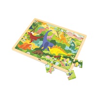 Dřevěné puzzle 48 dílků Viga Dinosauři