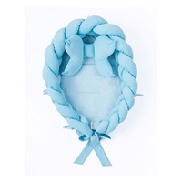 Pletené hnízdečko pro miminko Velvet Belisima blue