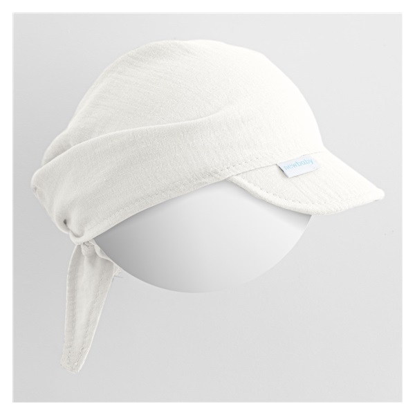 Dětský letní mušelínový šátek s kšiltem New Baby Soft dress béžová