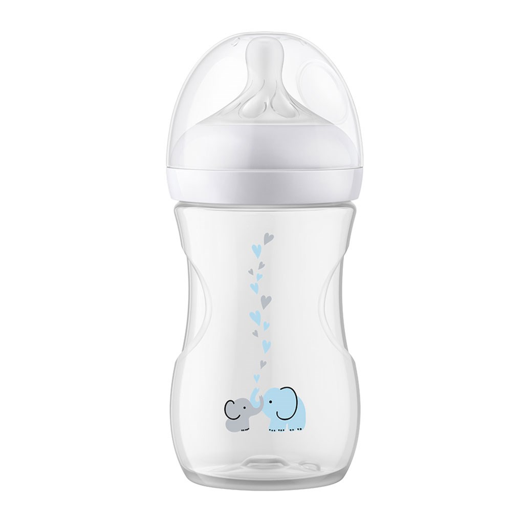 Dojčenská fľaša Natural Response s ventilom Air Free slon 260 ml 