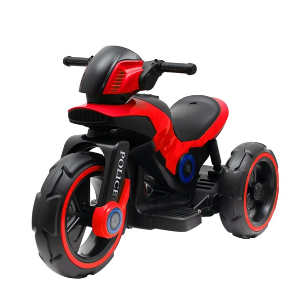 Dětská elektrická motorka Baby Mix POLICE červená (poškozený obal)
