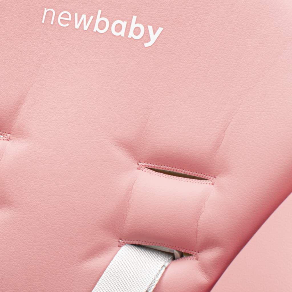 Jídelní židlička Muka NEW BABY dusty pink - 2