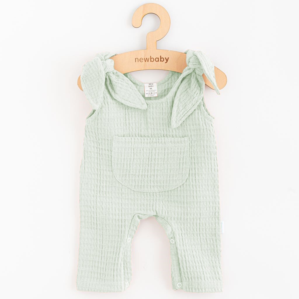 Kojenecké mušelínové lacláčky New Baby Comfort clothes šalvějová vel. 74 (6-9m)