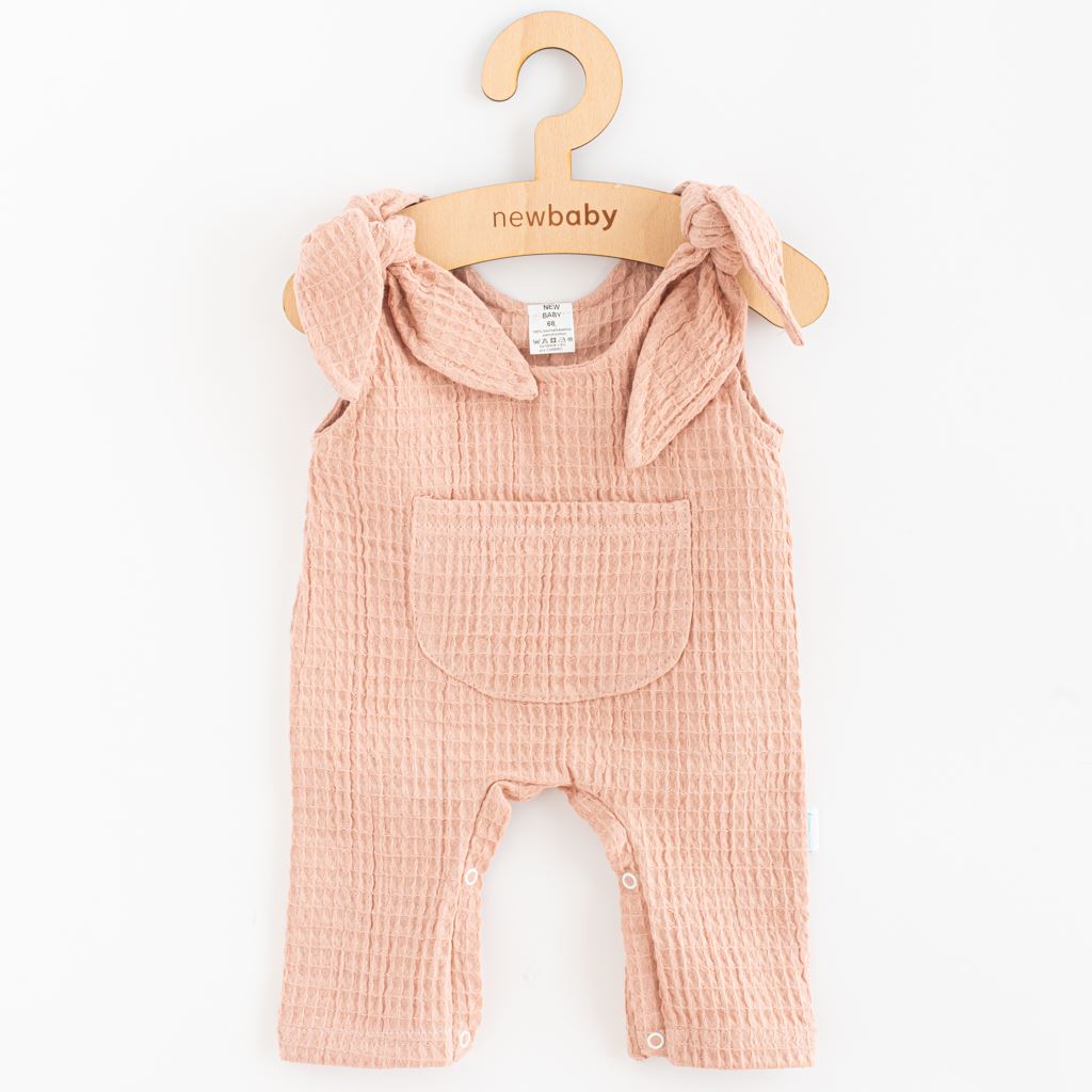 Kojenecké mušelínové lacláčky New Baby Comfort clothes růžová vel. 56 (0-3m)