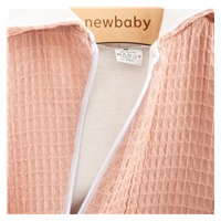 Kojenecký mušelínový overal s kapucí New Baby Comfort clothes růžová