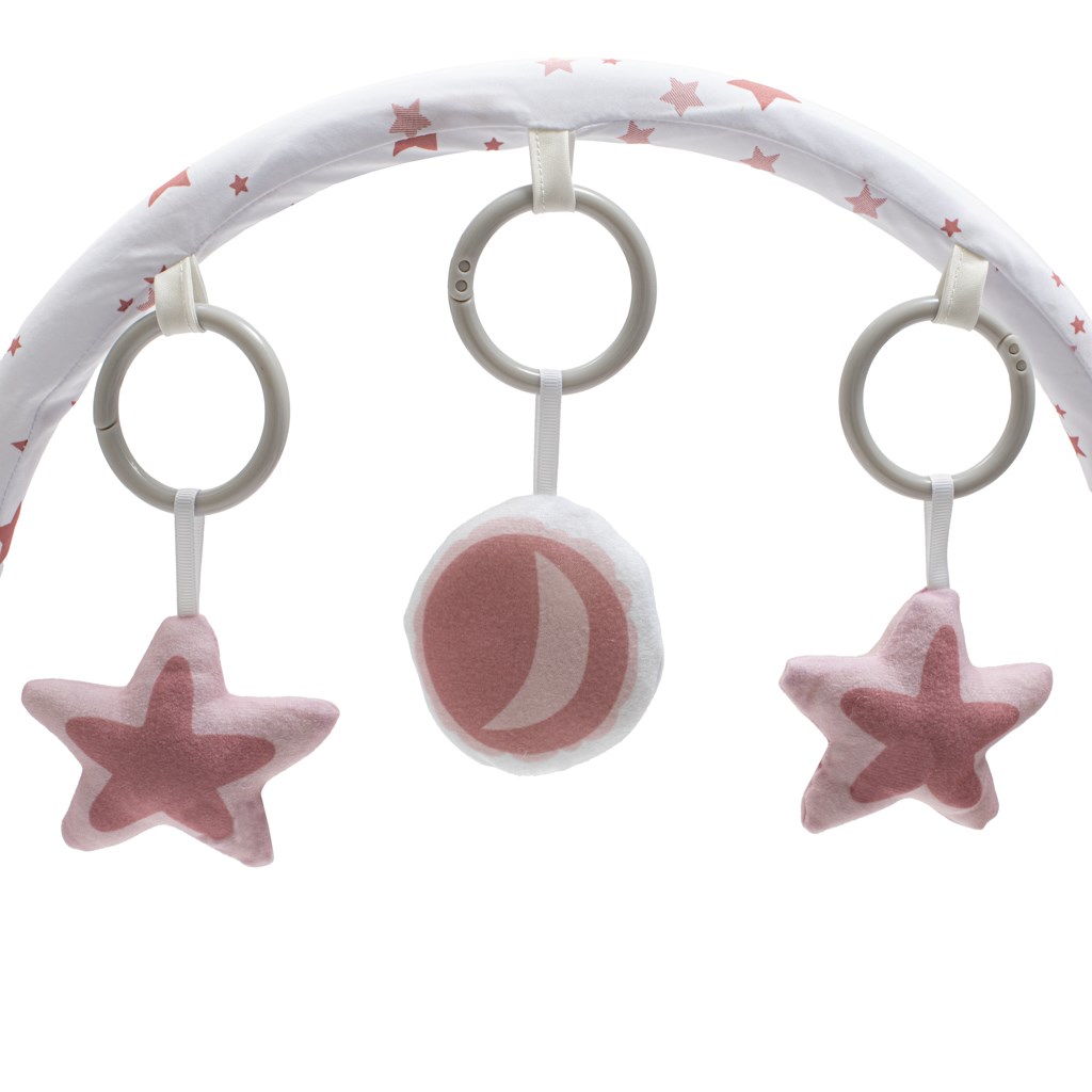 Multifunkční houpací lehátko pro miminko Baby Mix hvězdičky růžové - 5