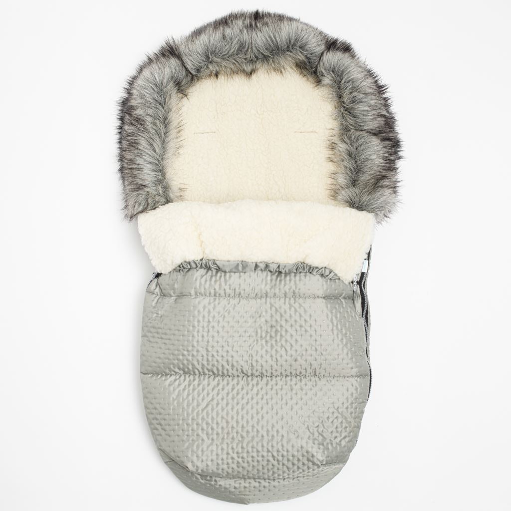 Zimní fusak New Baby Lux Wool grey 