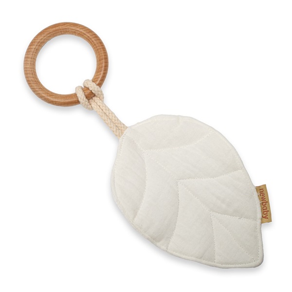 Kousátko s listy pro děti New Baby Leaf white