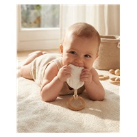 Kousátko s listy pro děti New Baby Leaf white