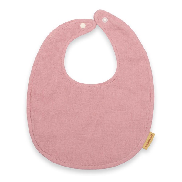 Mušelínový dětský bryndák New Baby pink