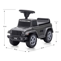 Odrážedlo Jeep Rubicon Gladiator Milly Mally šedé