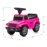 Odrážedlo Jeep Rubicon Gladiator Milly Mally růžové