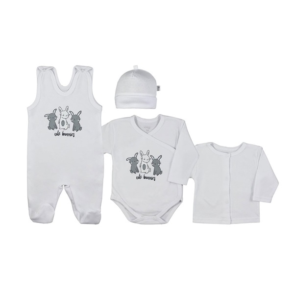 4-dílná kojenecká souprava Koala Rabbit white
