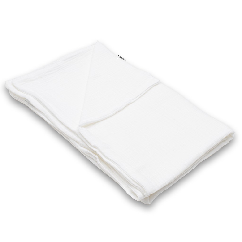 Dětská mušelínová deka New Baby 80×100 cm bílá - 1