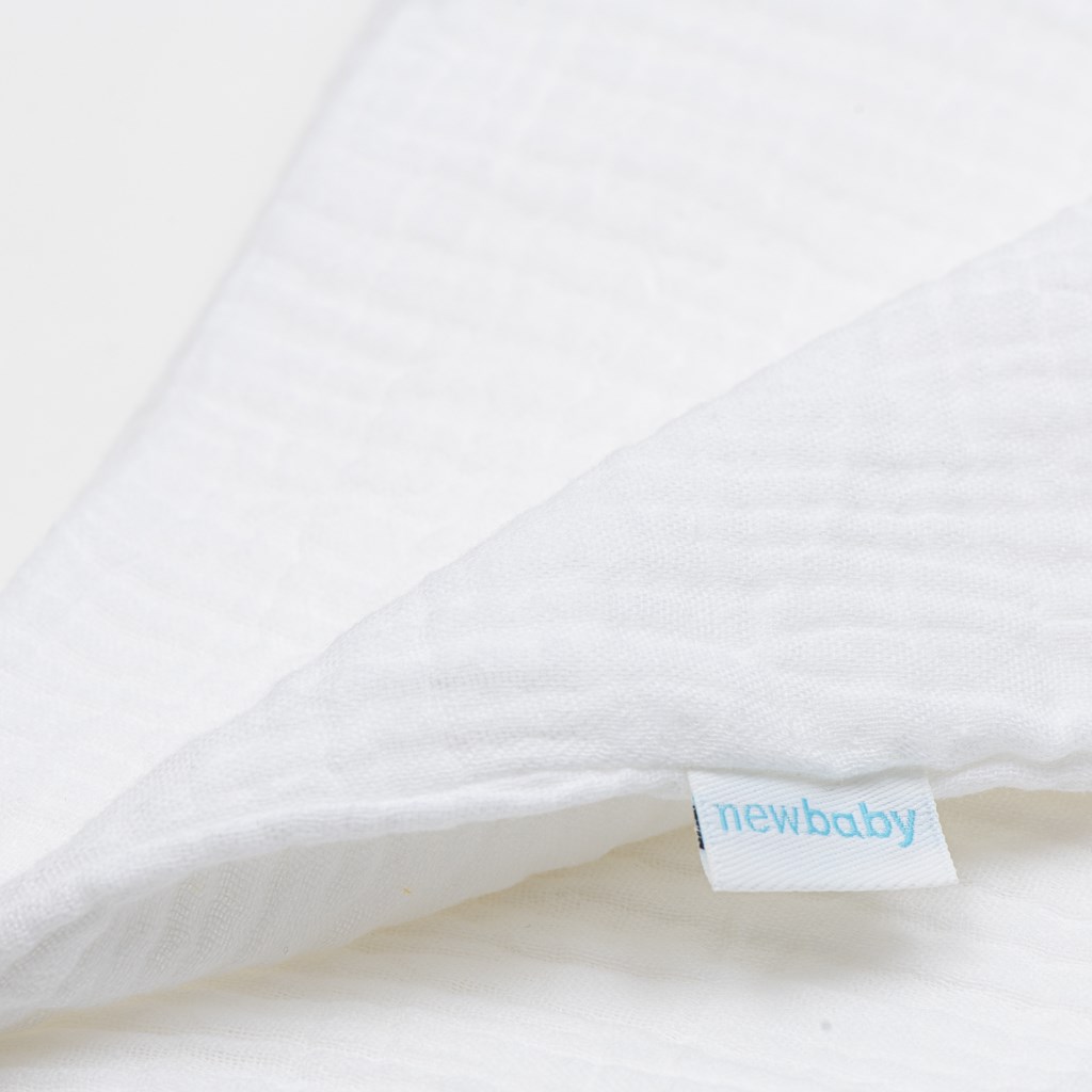 Dětská mušelínová deka New Baby 80×100 cm bílá - 2