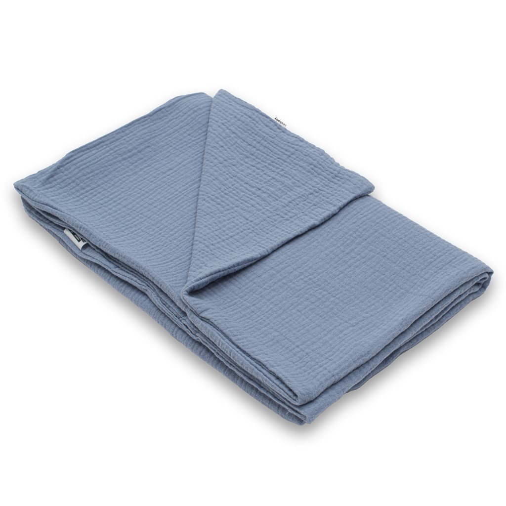 Dětská mušelínová deka New Baby 80×100 cm modrá - 1