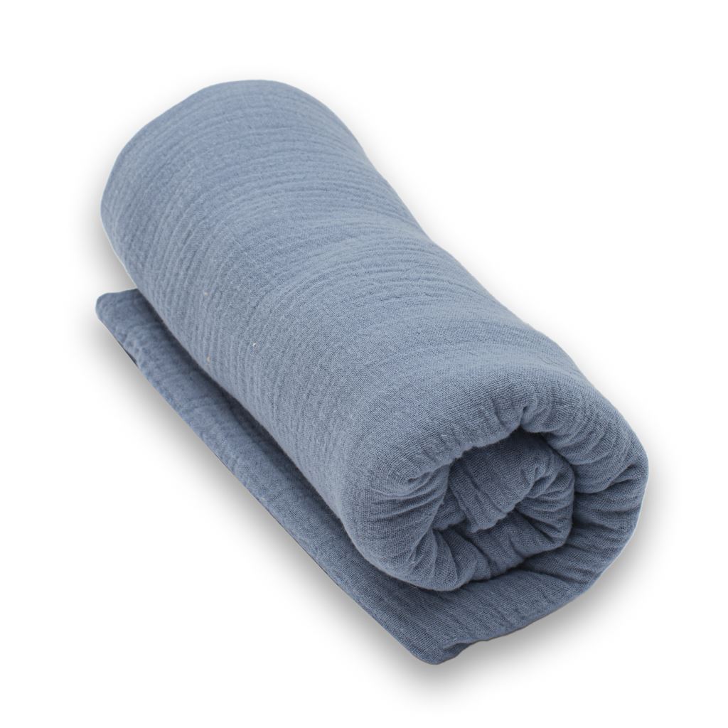 Dětská mušelínová deka New Baby 80×100 cm modrá - 1