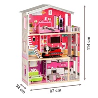 Dřevěný domeček pro panenky Ecotoys Malibu residence