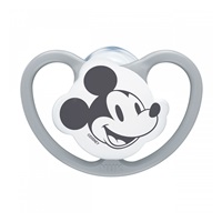 Šidítko Space NUK 0-6m Disney Mickey Mouse šedá