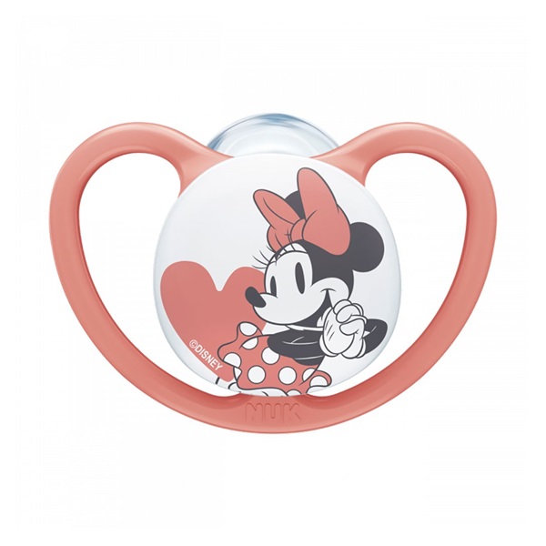 Šidítko Space NUK 6-18m Disney Mickey Mouse červená