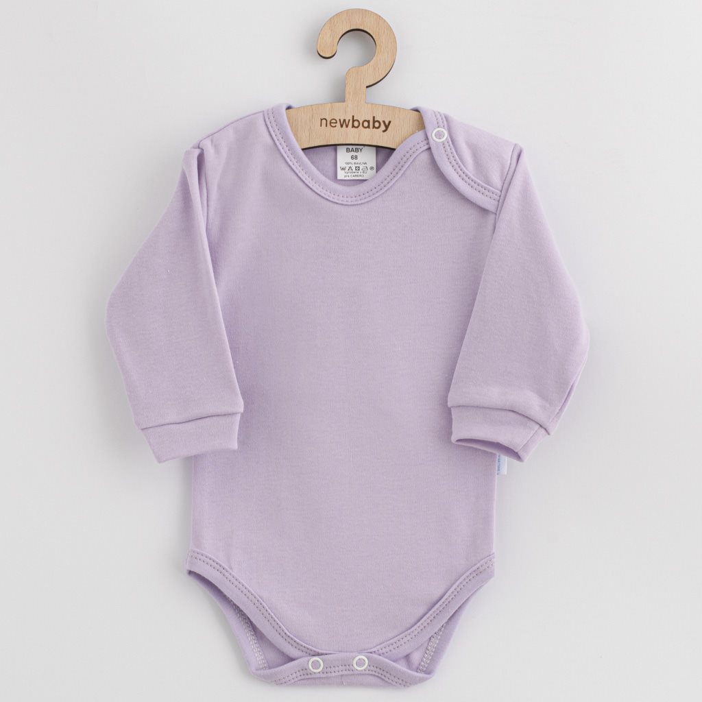 Kojenecké bavlněné body New Baby Casually dressed fialová vel. 74 (6-9m)