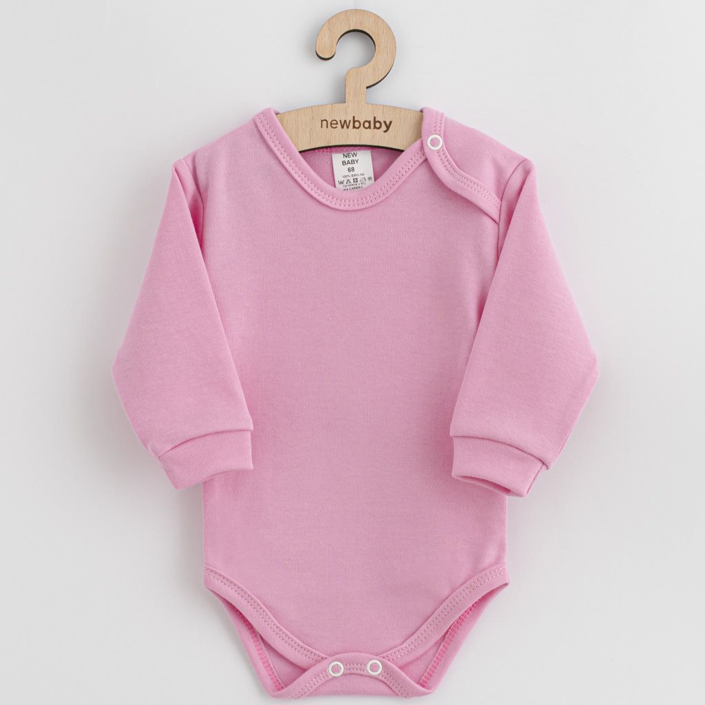 Kojenecké bavlněné body New Baby Casually dressed růžová - 1