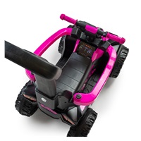 Dětské odrážedlo Baby Mix Mega s vodící tyčí růžové