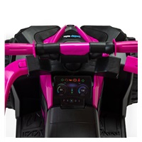 Dětské odrážedlo Baby Mix Mega s vodící tyčí růžové