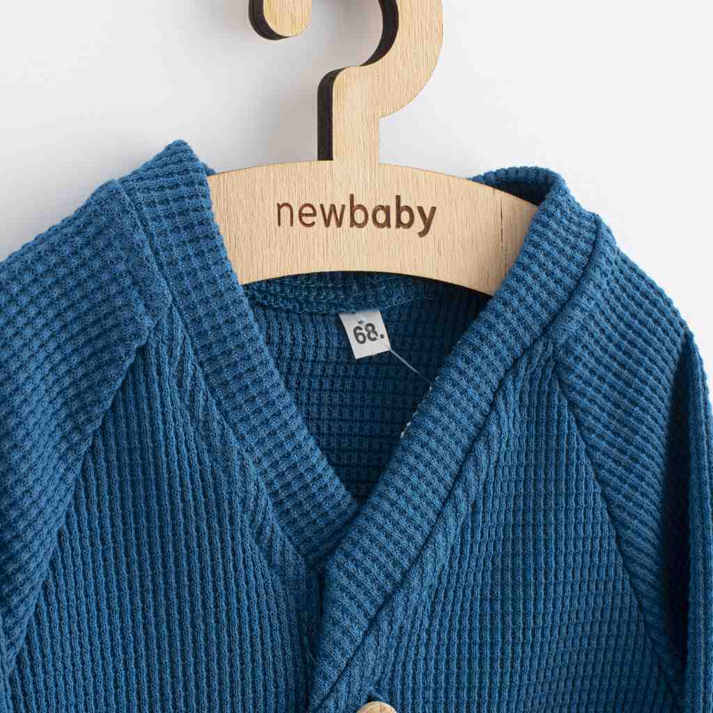 Kojenecký kabátek na knoflíky New Baby Luxury clothing Oliver modrý - 1