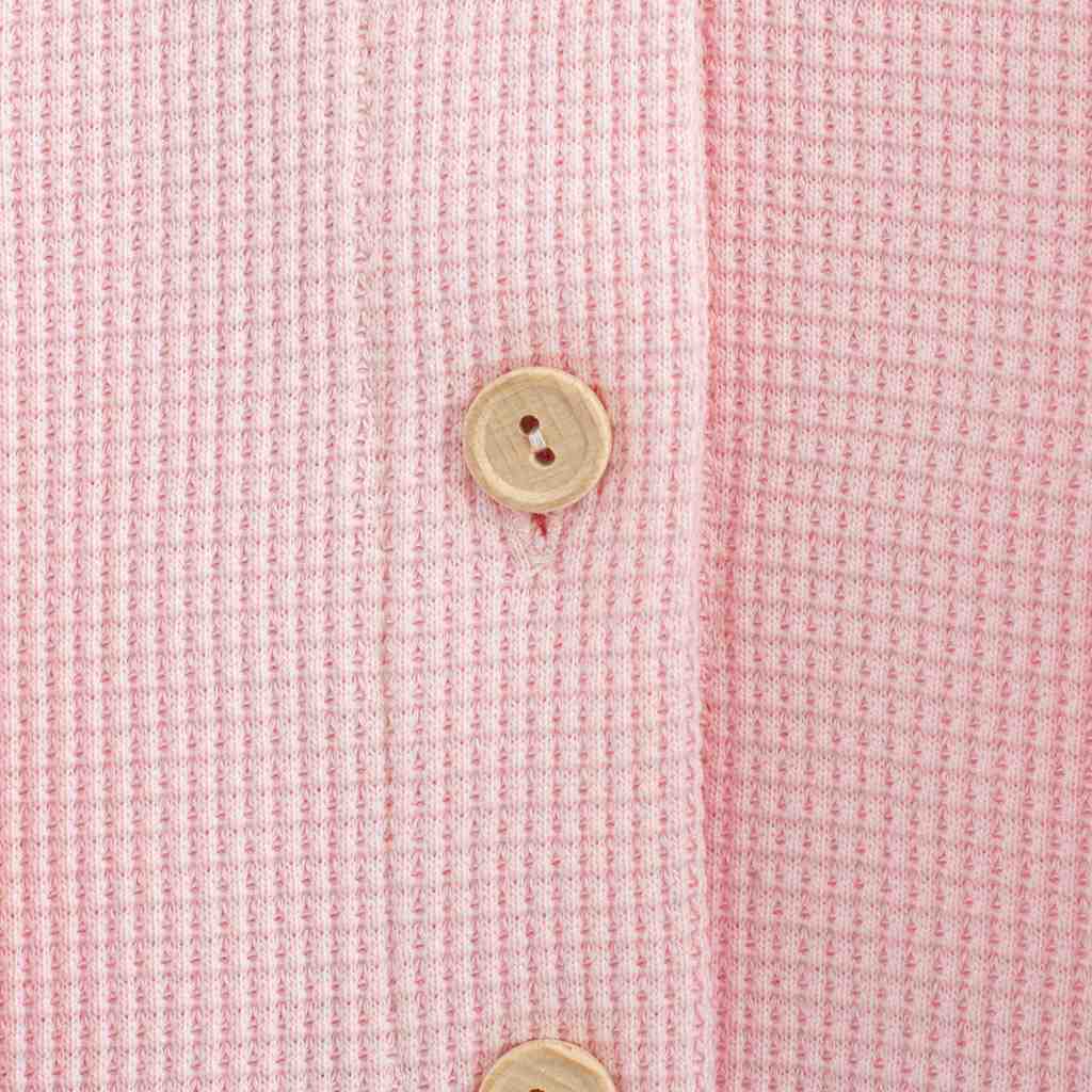 Kojenecký kabátek na knoflíky New Baby Luxury clothing Laura růžový - 2
