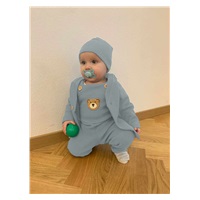 Kojenecký kabátek na knoflíky New Baby Luxury clothing Oliver šedý