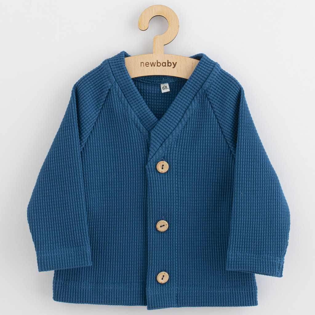 Kojenecký kabátek na knoflíky New Baby Luxury clothing Oliver modrý vel. 68 (4-6m)