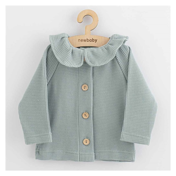 Kojenecký kabátek na knoflíky New Baby Luxury clothing Laura šedý