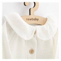 Kojenecký kabátek na knoflíky New Baby Luxury clothing Laura bílý