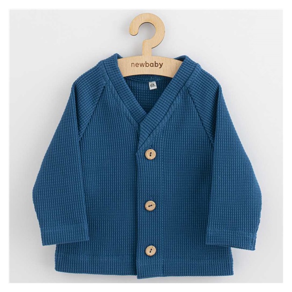 Kojenecký kabátek na knoflíky New Baby Luxury clothing Oliver modrý