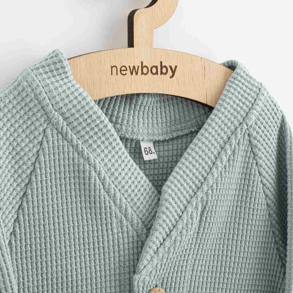 Kojenecký kabátek na knoflíky New Baby Luxury clothing Oliver šedý - 1