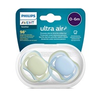 Šidítko Avent Ultra air Neutral 2ks 0- 6 m kluk