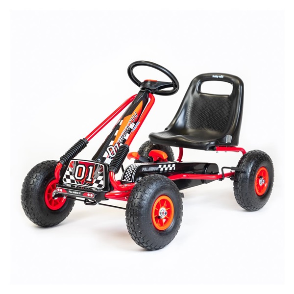 Dětská šlapací motokára Go-kart Baby Mix Razor červená