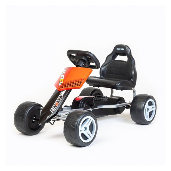 Dětská šlapací motokára Go-kart Baby Mix Speedy červená