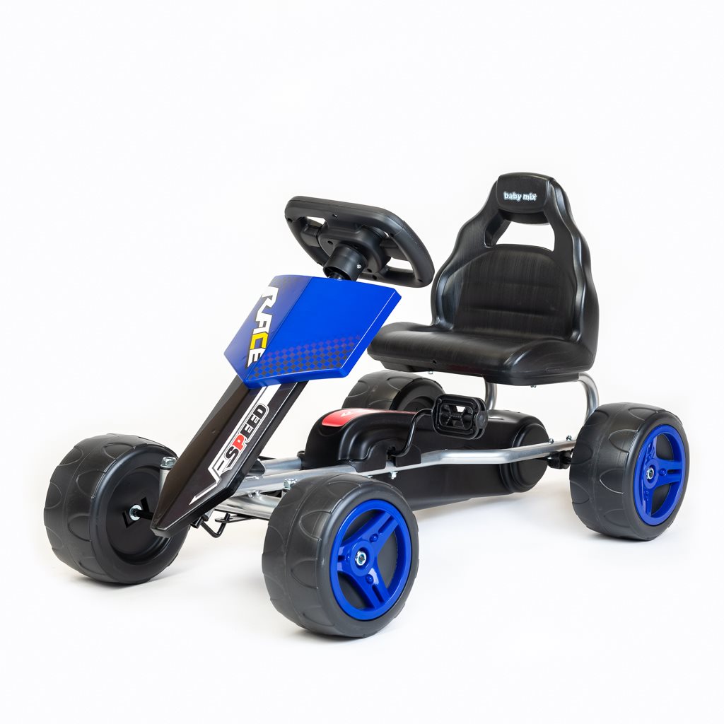 Dětská šlapací motokára Go-kart Baby Mix Speedy modrá
