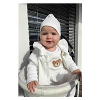 Kojenecká bavlněná čepička New Baby Luxury clothing bílá