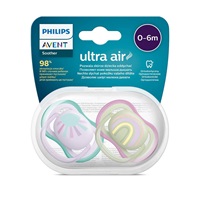 Šidítko Avent Ultra air 2ks 0- 6 m holčička