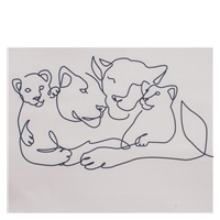 Dětská rozkládací pohovka New Baby Lion Family light grey